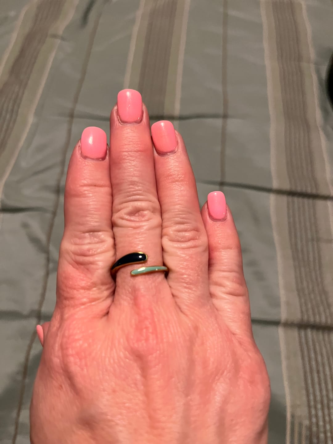 Customer photo review of Safira Blue Wrap Ring