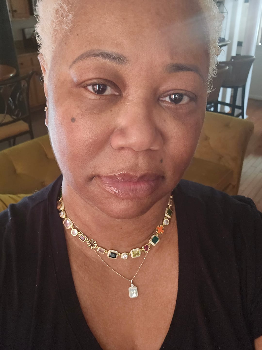 Customer photo review of Solstice Gemstone Necklace