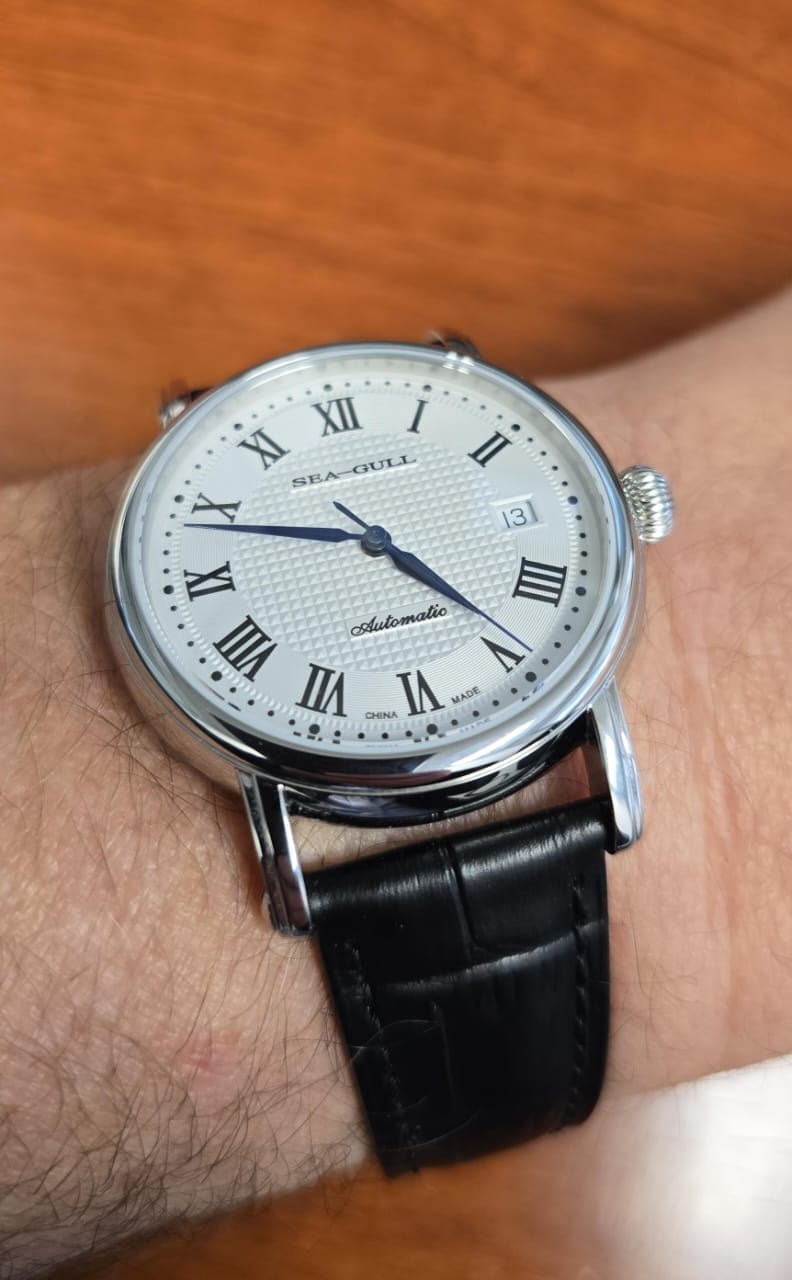 Customer photo review of Roman Numerals Dress Couple Watch 38.5mm/27mm