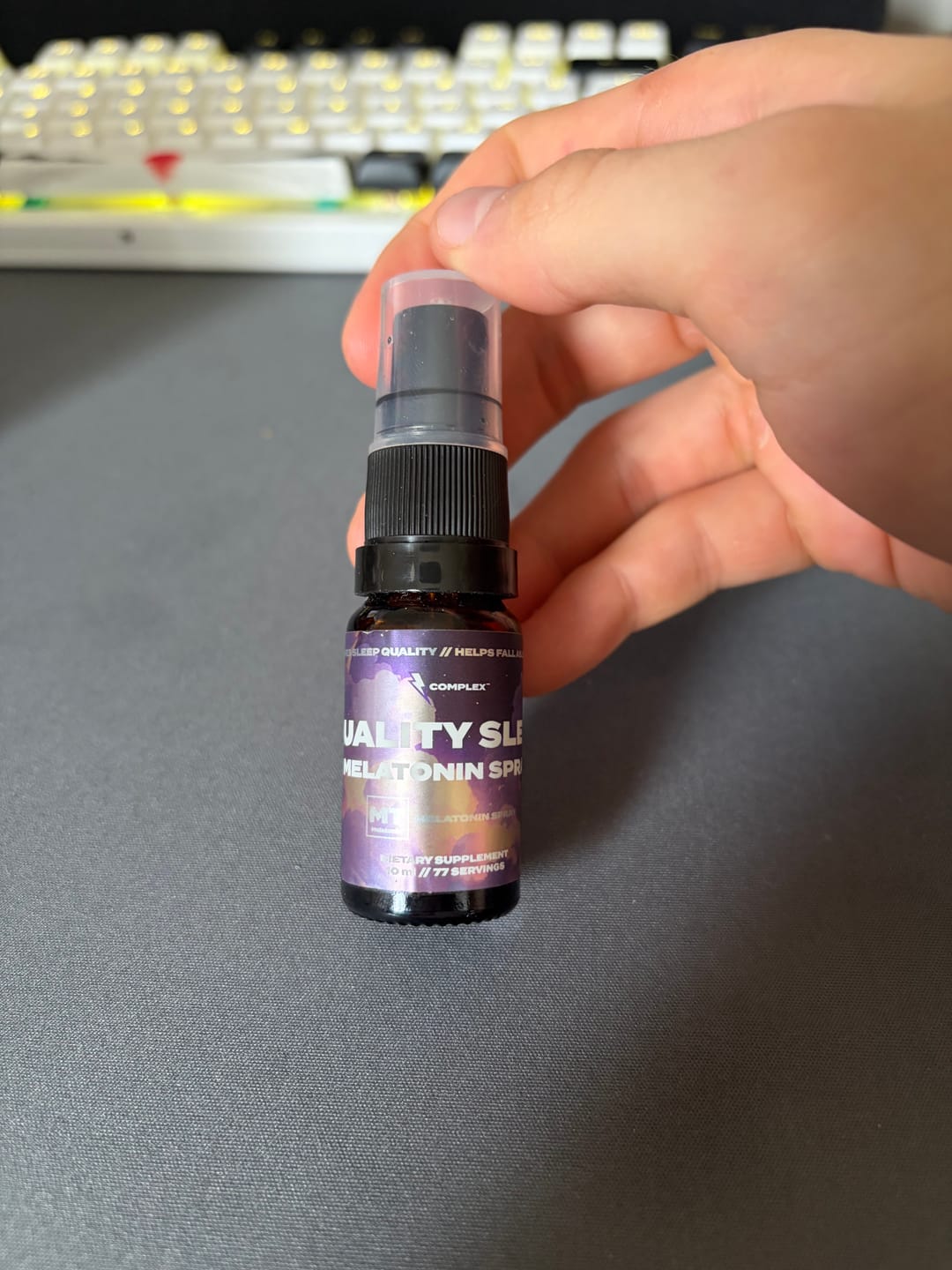 Customer photo review of Melatonin Sleep Spray