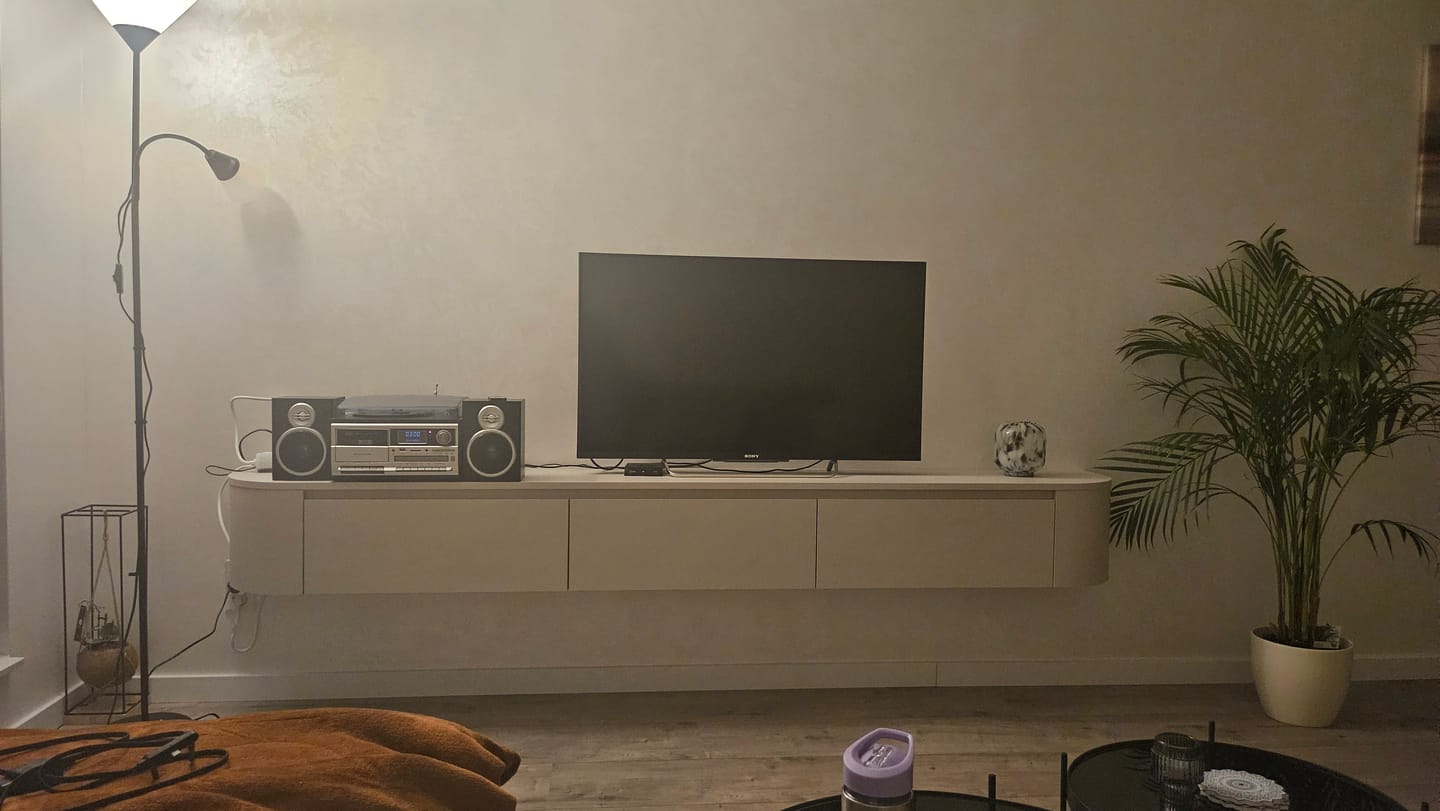 Customer photo review of Dulce Japandi Tv-meubel 240 x 32 x 28 cm - Beige