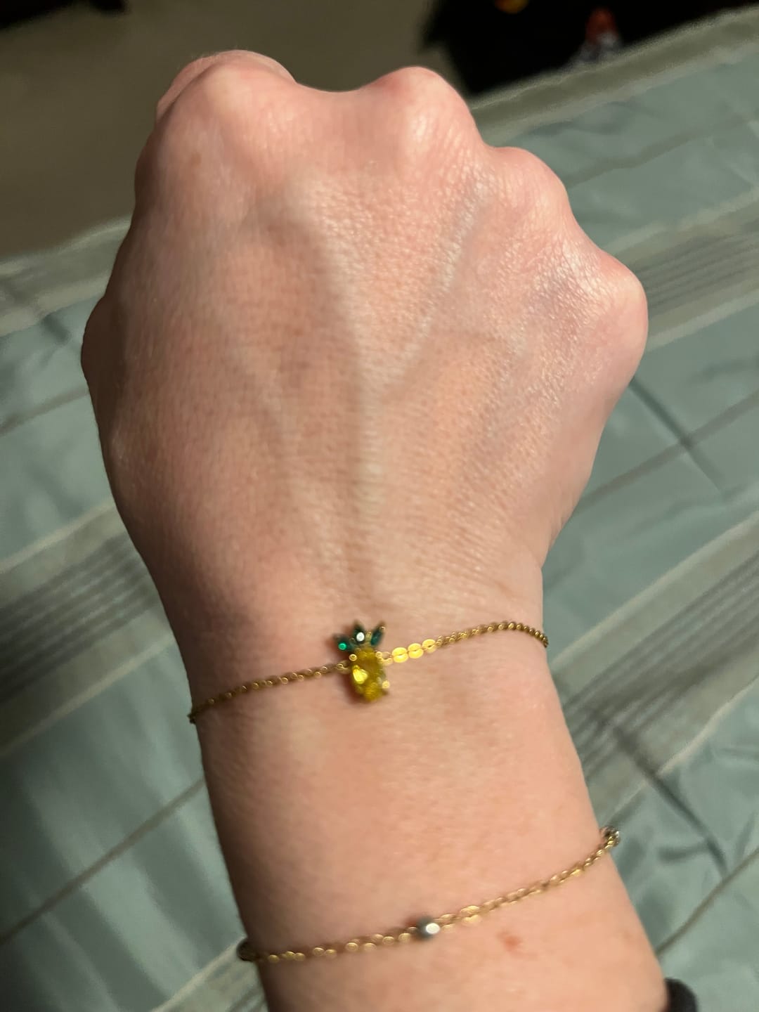 Customer photo review of Crystal Pineapple Bracelet