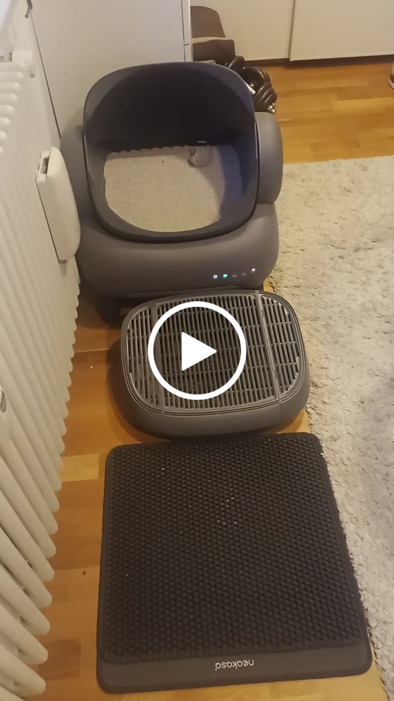 Customer video review of Neakasa M1 Plus Selbstreinigende Katzentoilette mit offenem Design