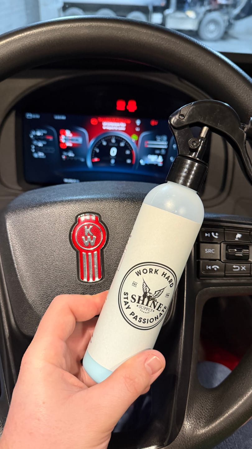 Customer photo review of Shine Supply Work Hard Spray Bottle w/Fine Mist Sprayer 8oz.