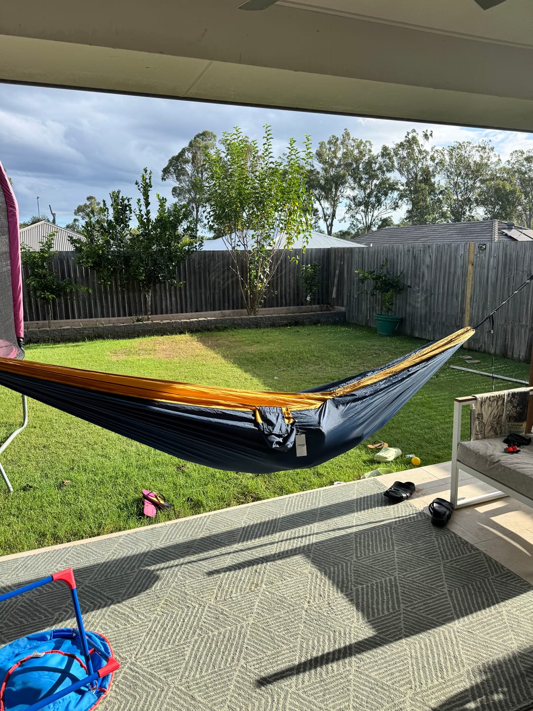 Customer photo review of Nomad Hammock with straps