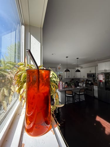 Customer photo review of FLUR Iced Coffee Glasses