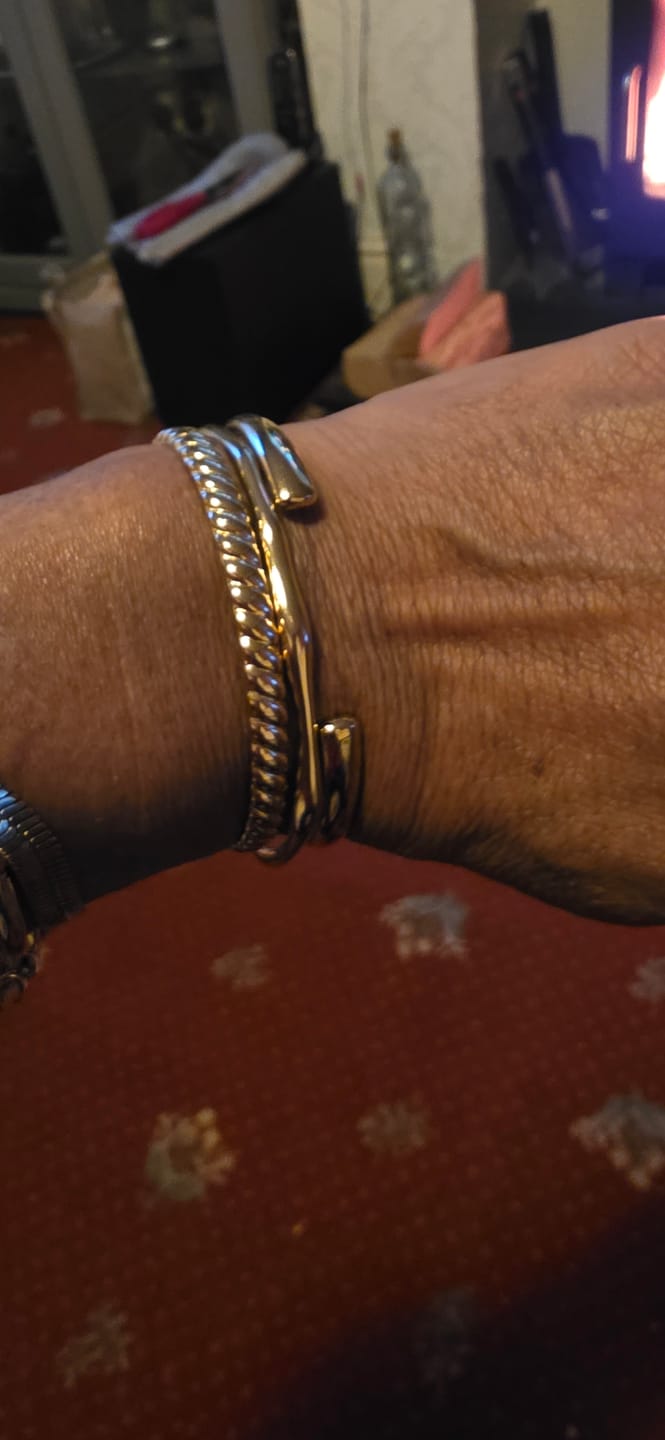 Customer photo review of Bamboo Bangle