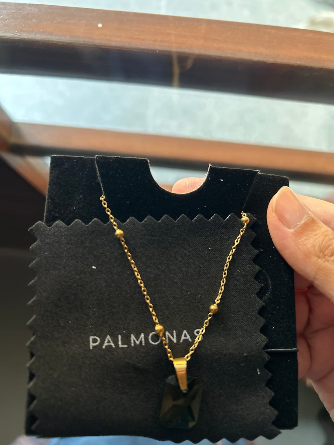 Customer photo review of Dazzling Emerald Necklace