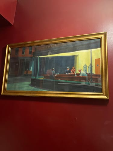 Customer photo review of Nighthawks | Edward Hopper | 1941
