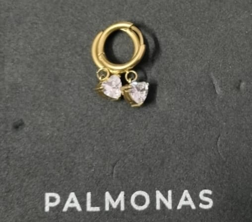 Customer photo review of Diamond Drift Drop Earrings