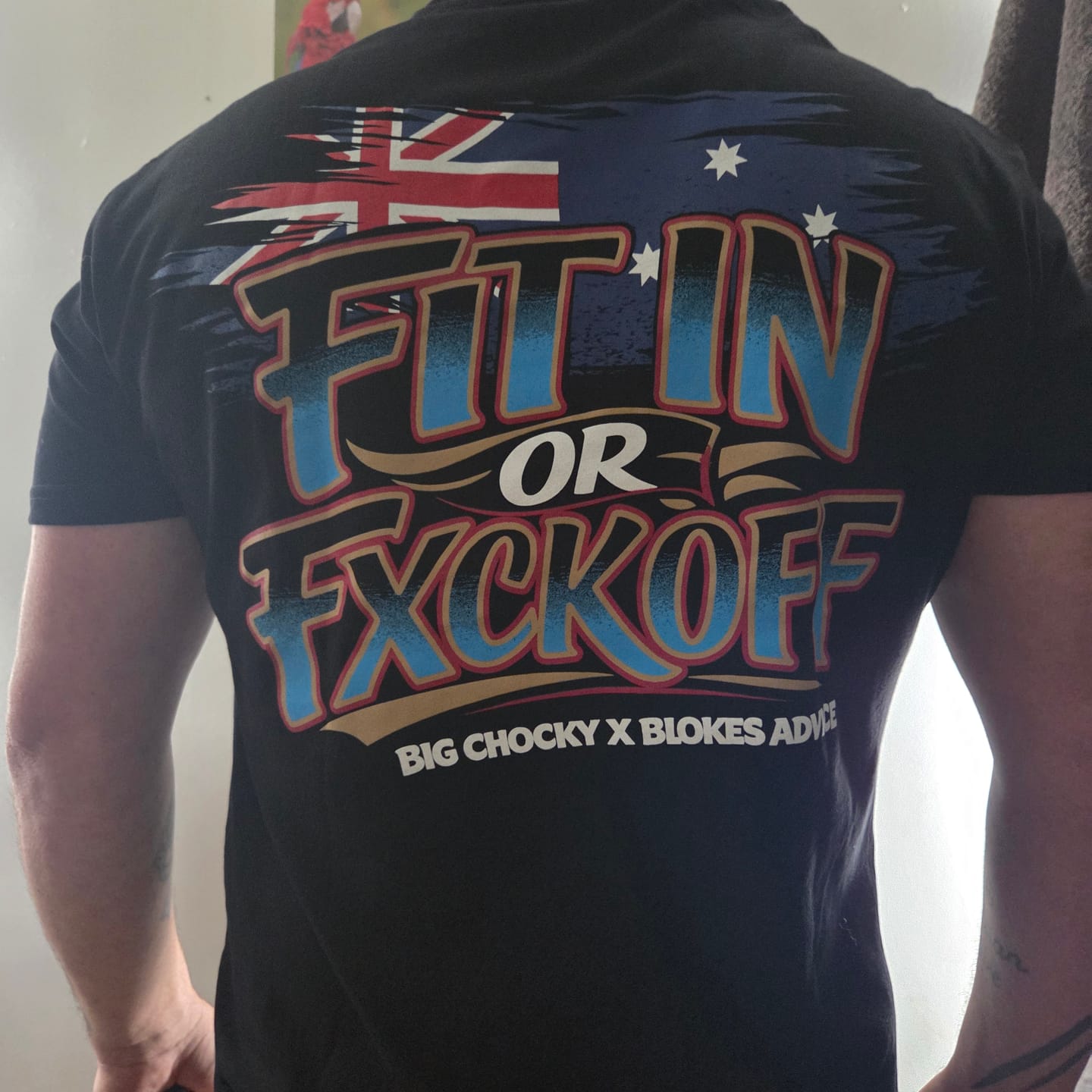 Customer photo review of Big Chocky | Fit In Tee