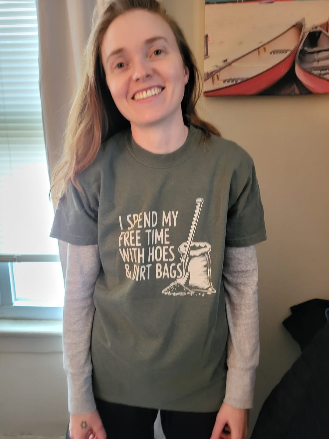 Customer photo review of Hoes & Dirt Bags T-shirt