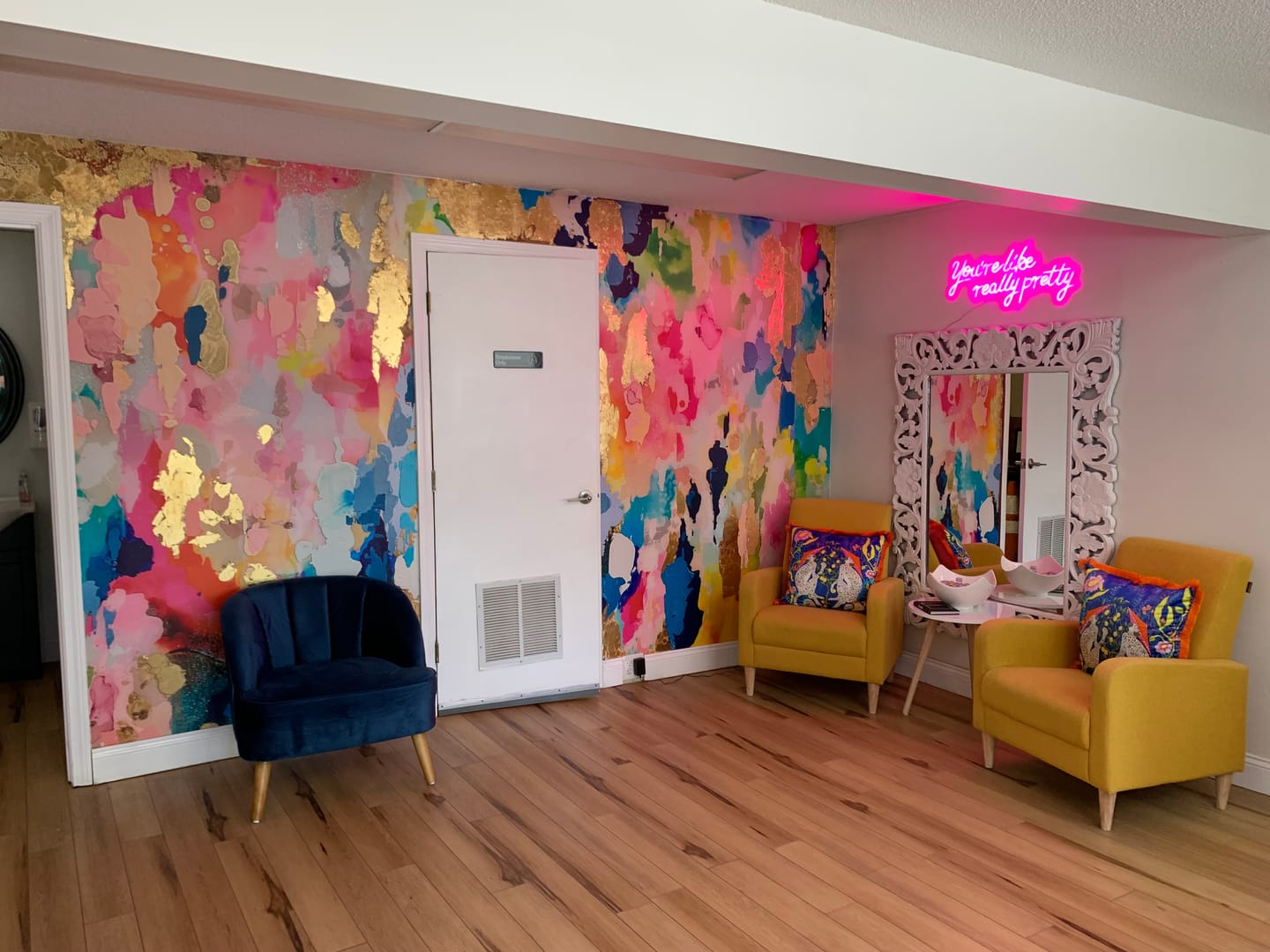 Customer photo review of "Sprinkles" Oversized Wall Mural