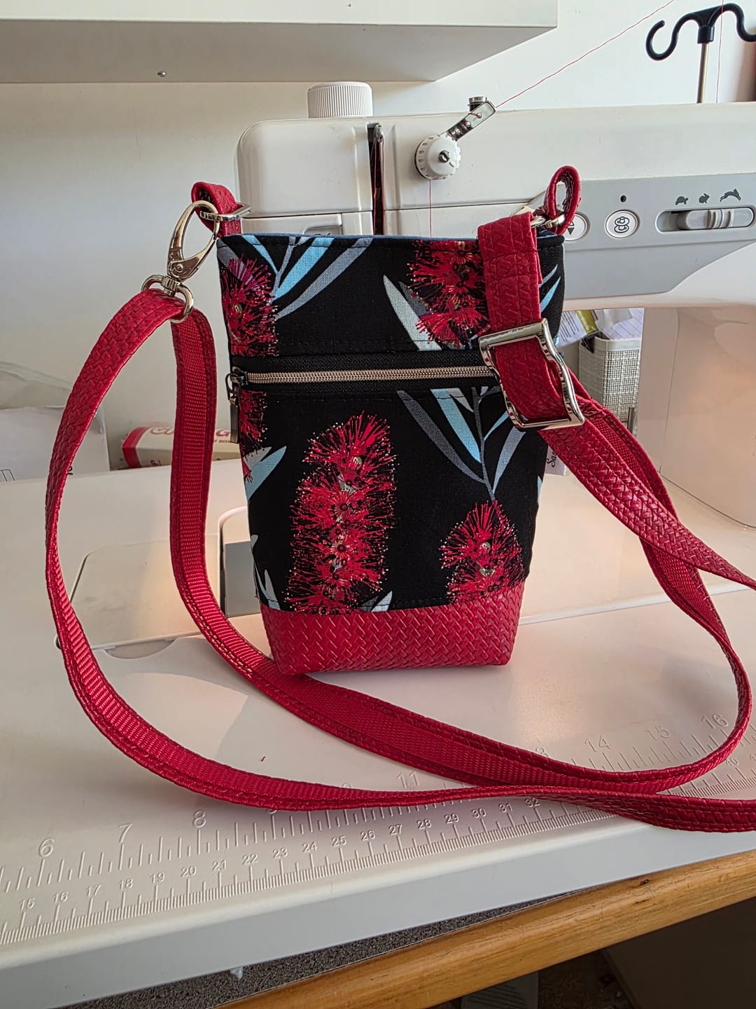 Customer photo review of Wanderlust Phone Bag Pattern