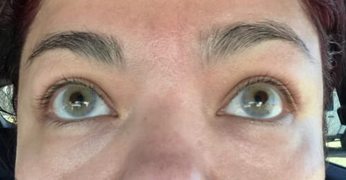 Customer photo review of Meetone Luxcor Quartzo Contact Lenses