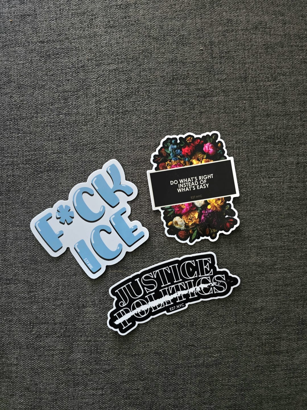 Customer photo review of Cut to Shape Stickers