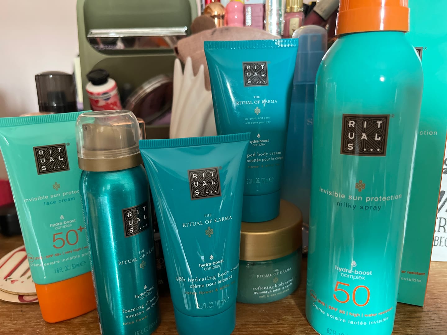 Customer photo review of The Rituals of Karma Sun Protection Milky Spray SPF 50