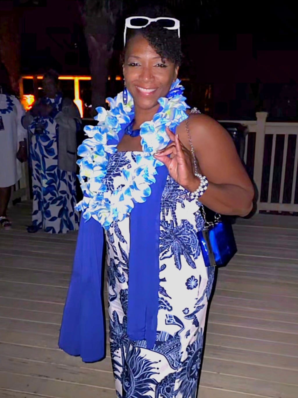 Customer photo review of Zeta Phi Beta Stadium Clutch Bag