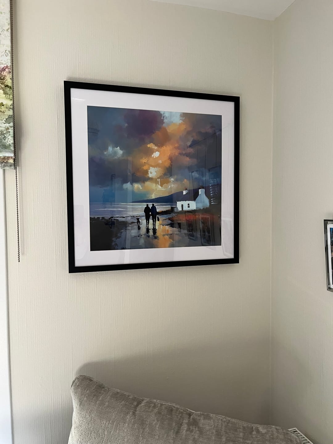 Customer photo review of Westering Home Square Framed Art Print