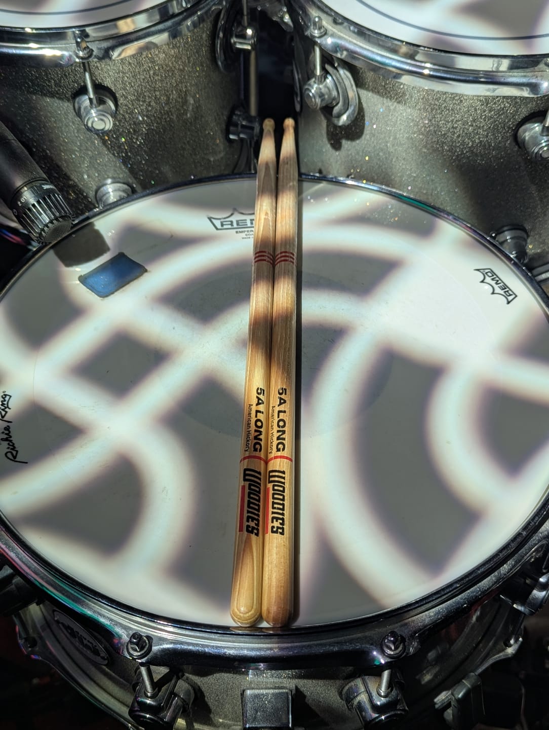 Customer photo review of American Hickory 5A Long Drumsticks