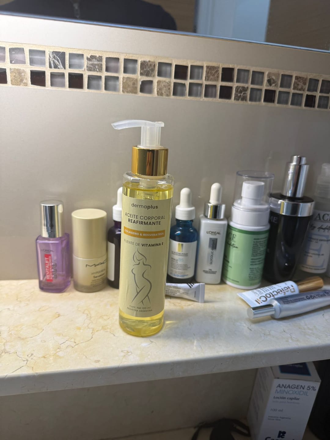 Customer photo review of Aceite Corporal Reafirmante
