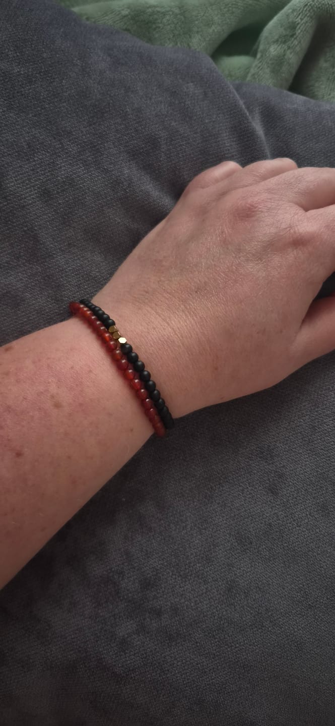 Customer photo review of Karneol Armband - Perlen