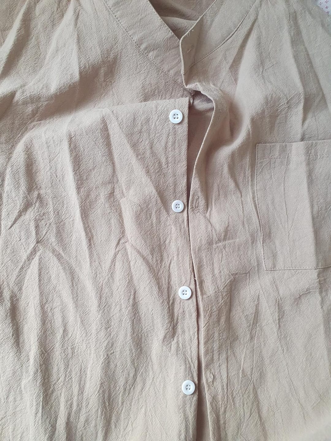 Customer photo review of Men’s Linen Cotton Blend 2 Piece Set Lightweight Breathable Casual Summer Outfit