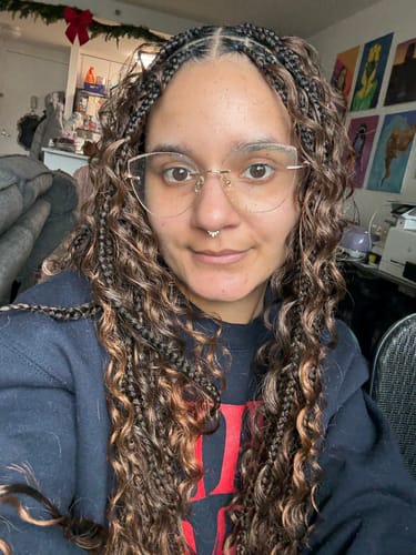 Customer photo review of Nina Eyeglasses