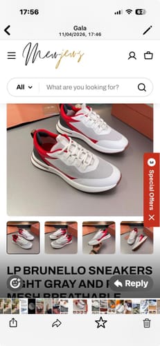 Customer photo review of CC 26 Sneaker Blue mix Black White Suede Calfskin 610011