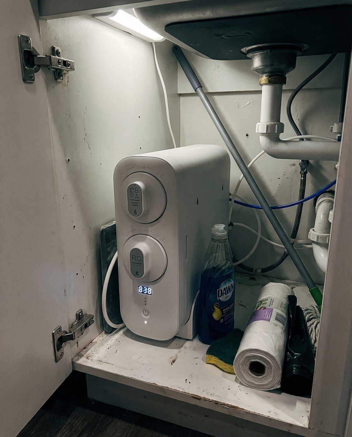 Customer photo review of Puflow RO-600 Under Sink RO Water System – 600 GPD, Direct Flow, TDS Display