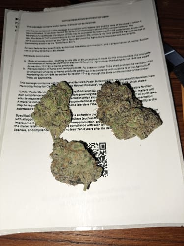 Customer photo review of Pineapple Express | THCA Flower