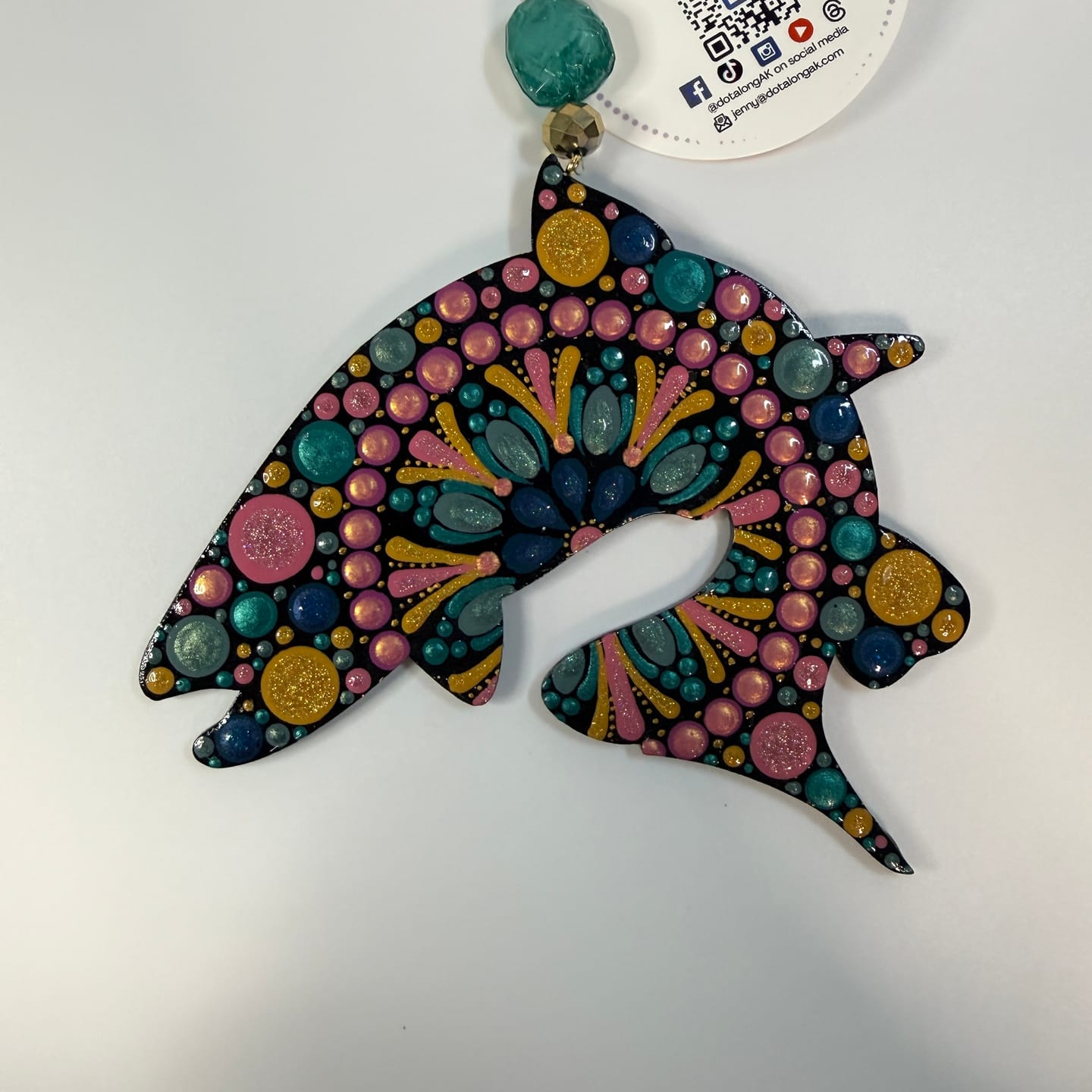 Customer photo review of Unfinished Wood Trout Salmon Fish Silhouette - Craft- up to 46" DIY