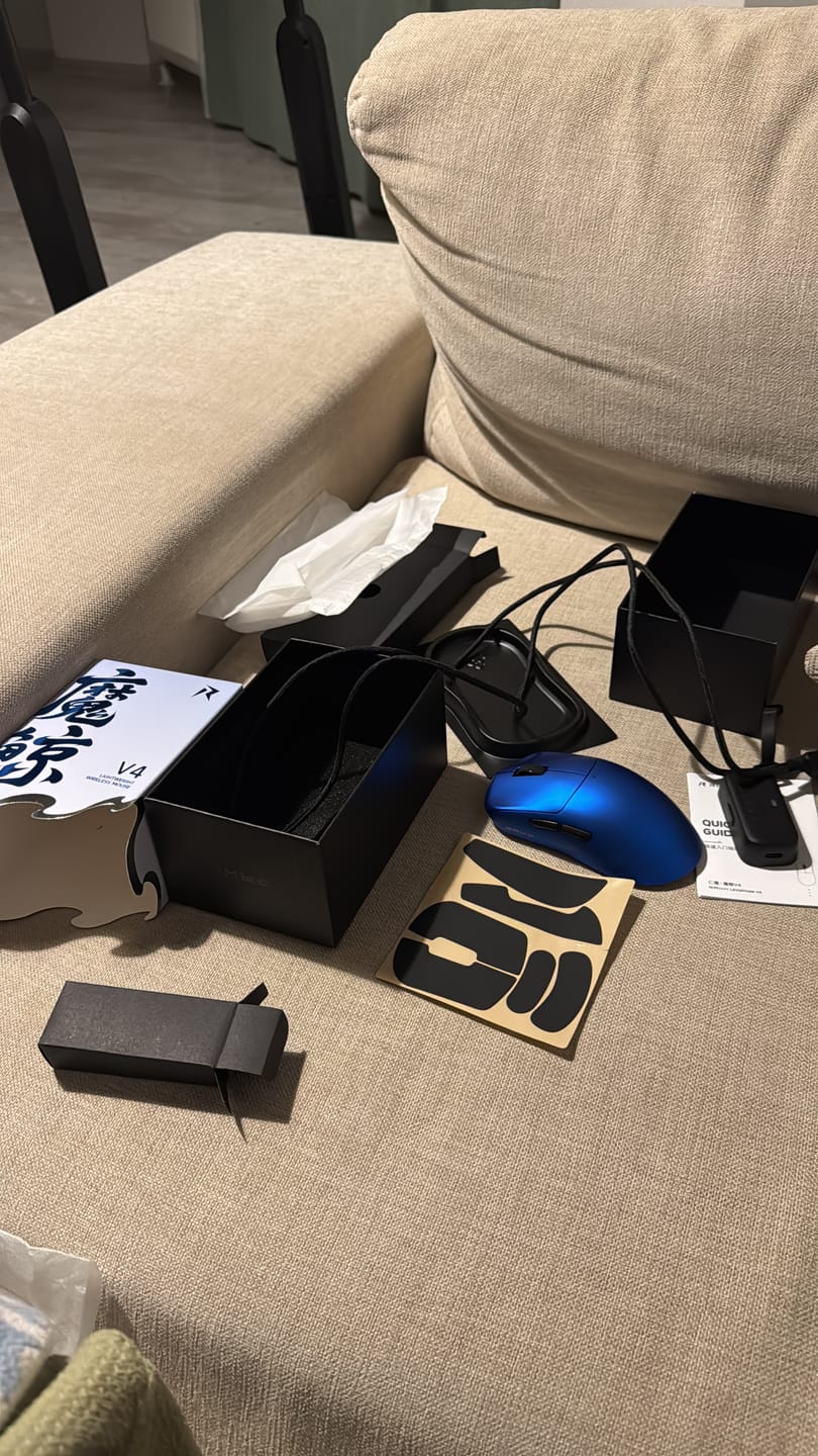 Customer photo review of RAWM Leviathan V4 Wireless Mouse