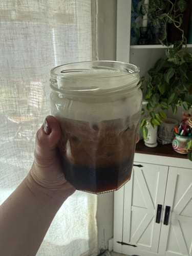 Customer photo review of Almond Coffee Syrup
