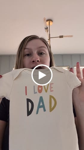 Customer video review of graphic bodysuit | love dad