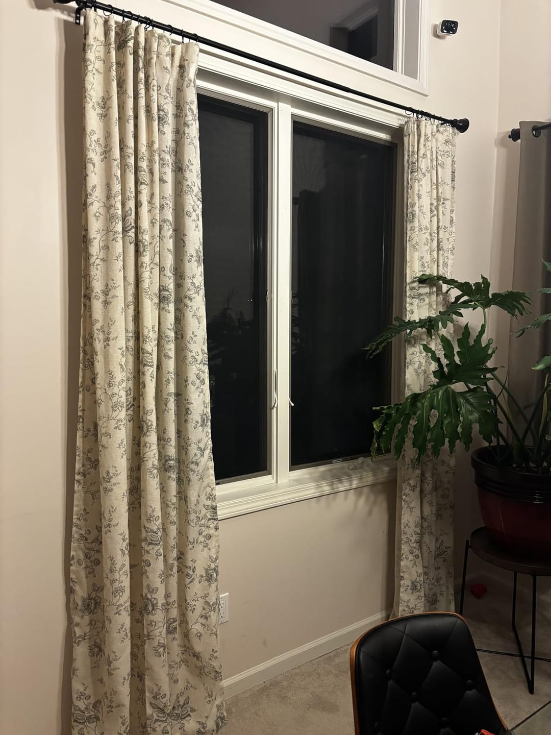 Customer photo review of Amelie Floral Linen Blend Curtains