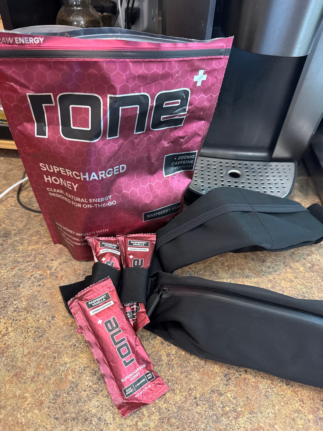 Customer photo review of 200mg Caffeine - Raspberry Vanilla - SuperCharged Honey (20-Pack)