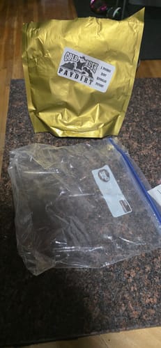 Customer photo review of Gold Rush Gold-Rich Paydirt - 5 pounds