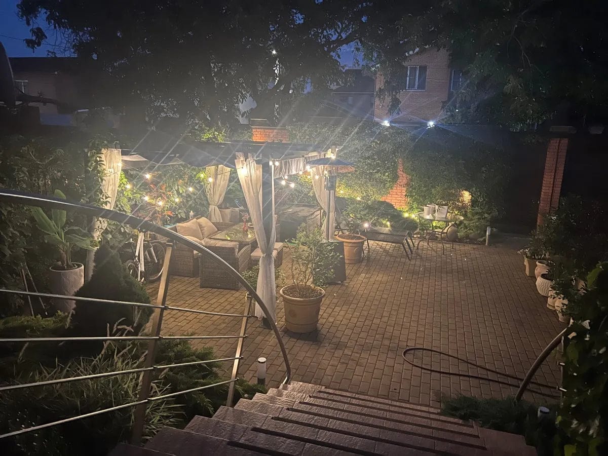 Customer photo review of Leichte Outdoor Voile Gardine nach Maß mit Klettaufhängung · Calvera
