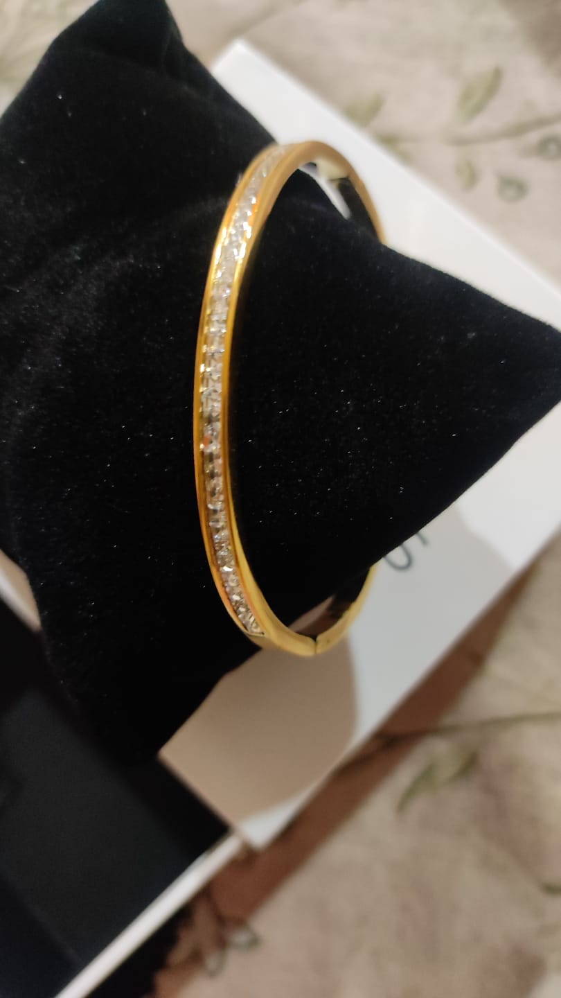 Customer photo review of Sparkling Line Bangle Bracelet