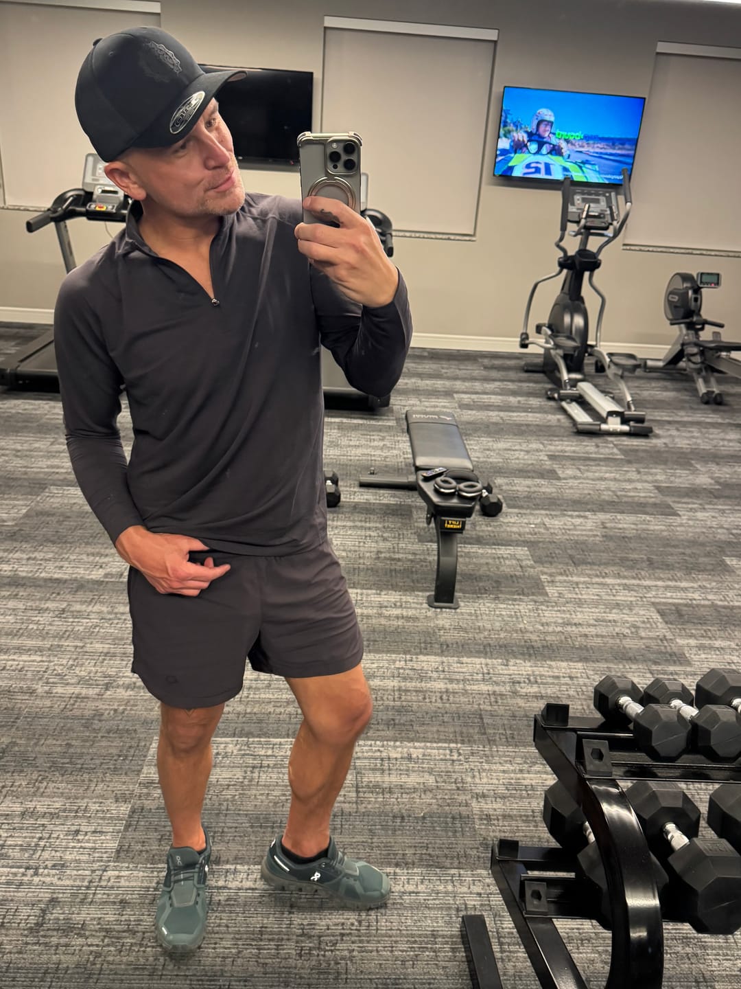 Customer photo review of Fitted Performance Quarter Zip