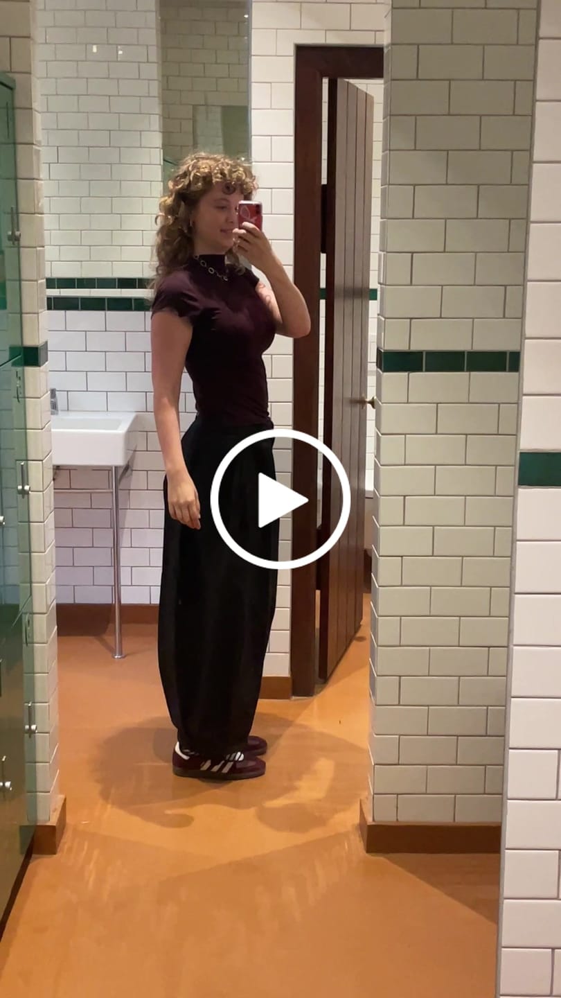 Customer video review of Ora Balloon Trousers - Black