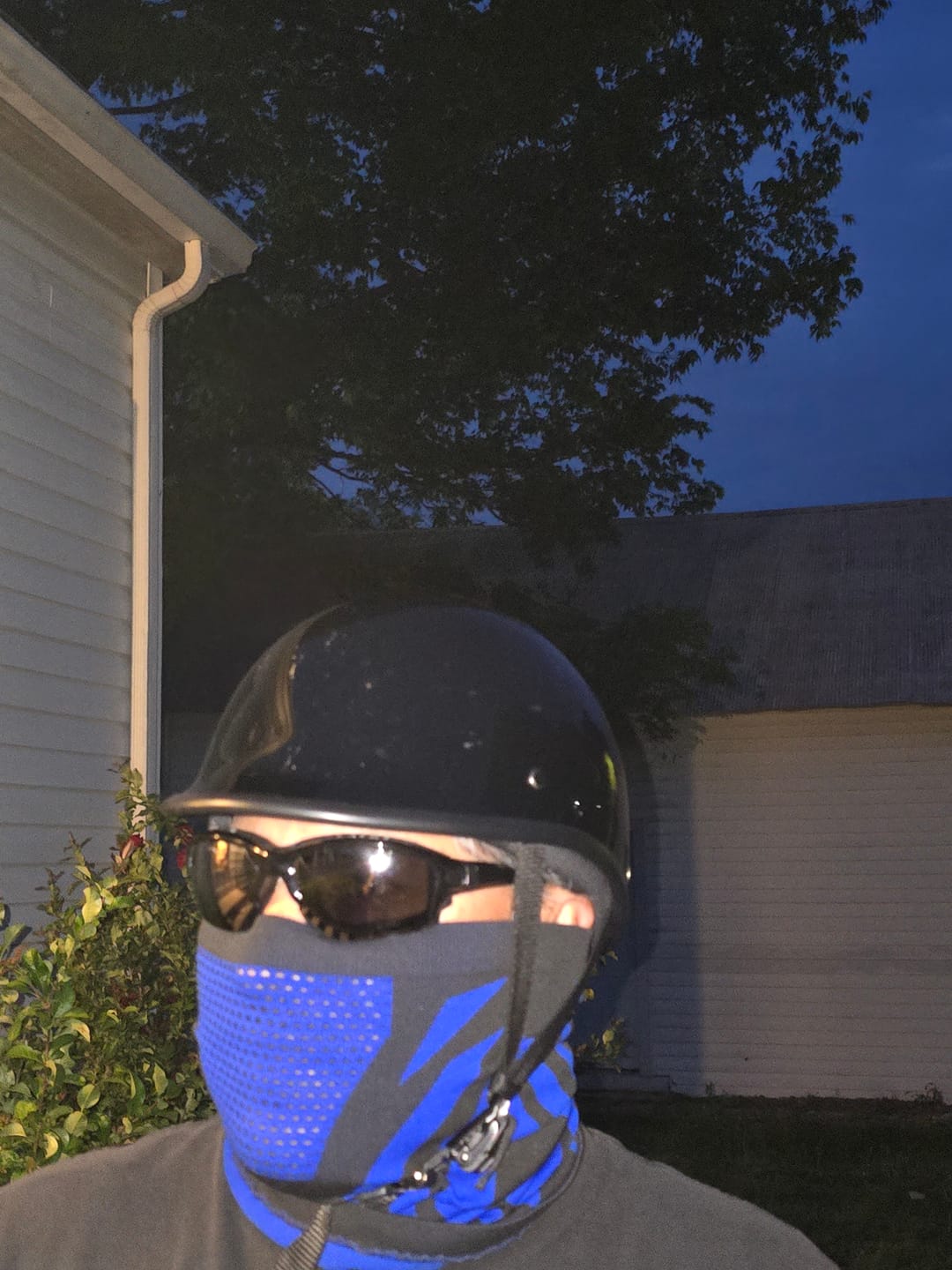 Customer photo review of Low Profile Reversible DOT Polo Helmet / Gloss Black