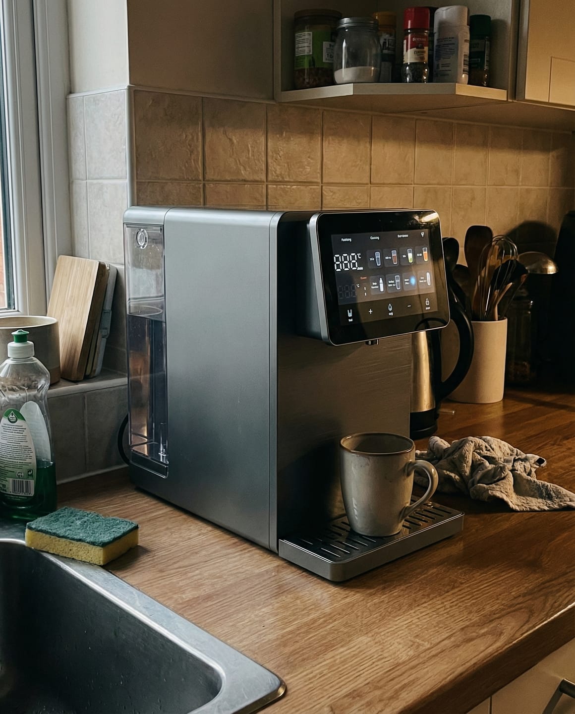 Customer photo review of RO32 Countertop Reverse Osmosis Water System with Mineral Filter – 2:1 Low Waste, Instant Hot Water, Preset Temperatures