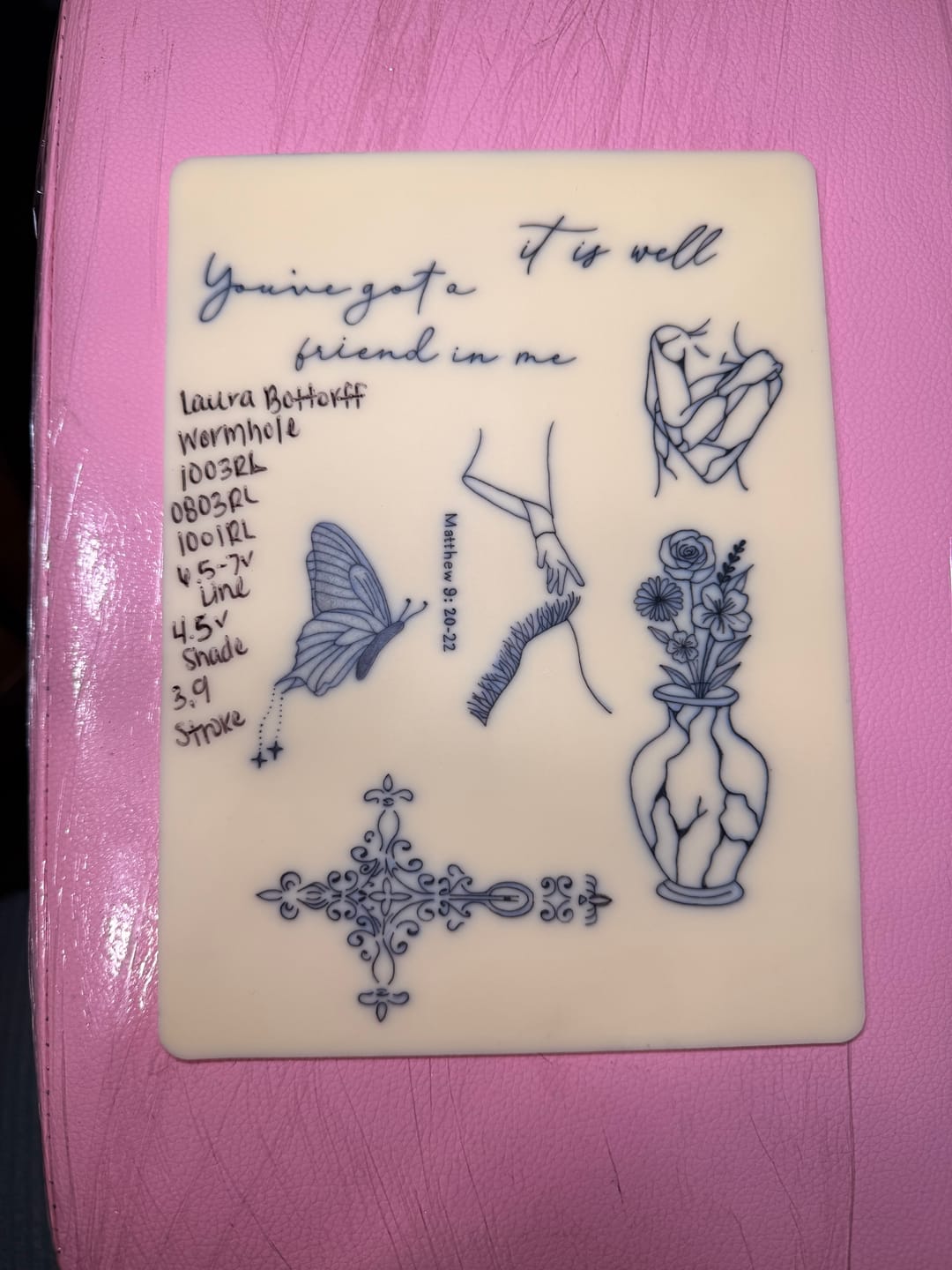 Customer photo review of Fine Line Tattoo Course and Kit Bundle