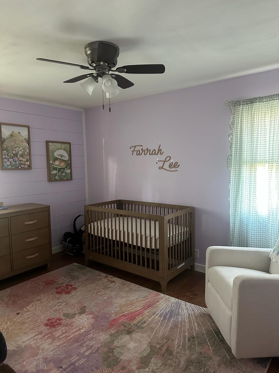 Customer photo review of Wood Name Sign