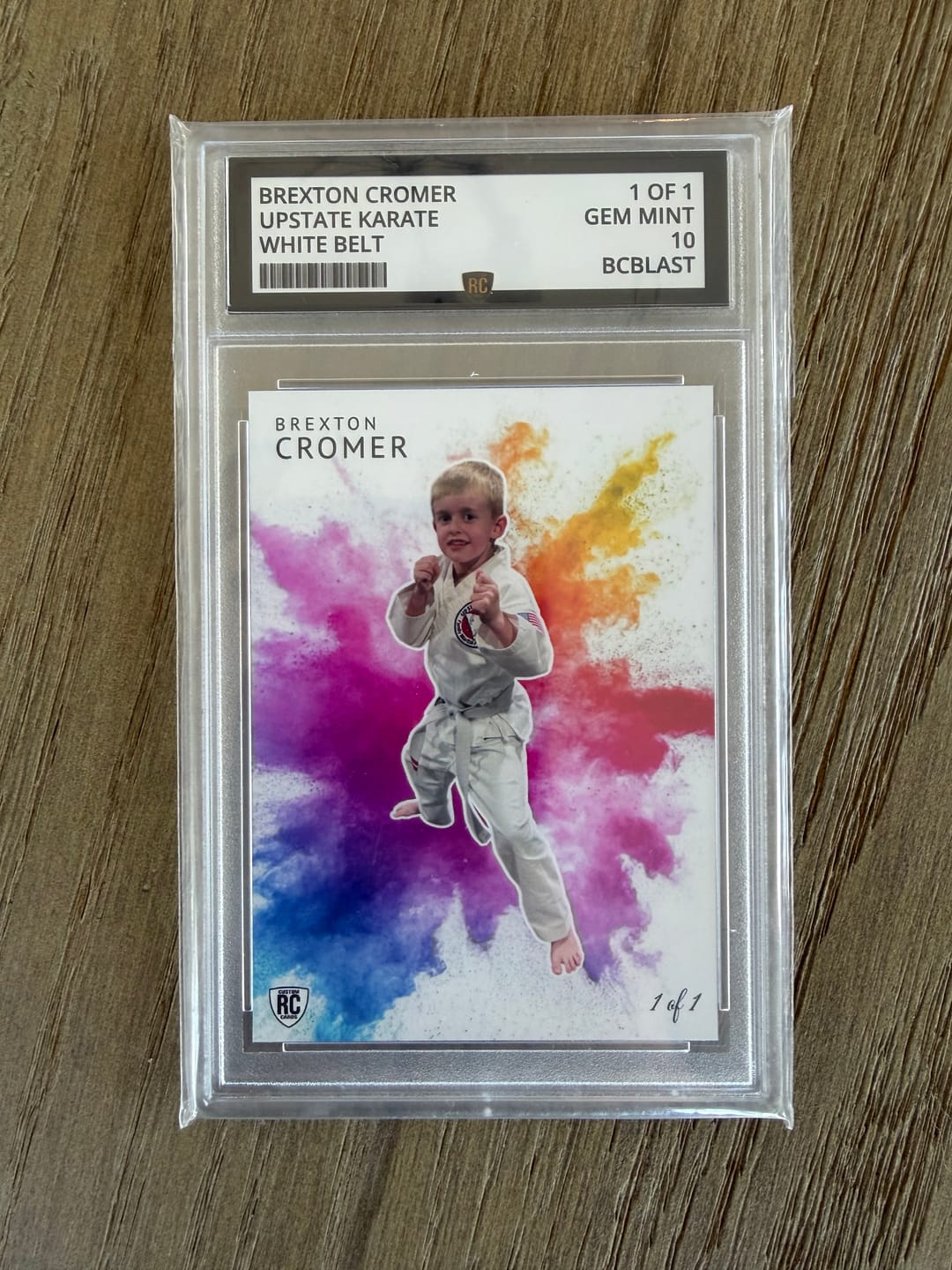 Customer photo review of Custom Graded Card
