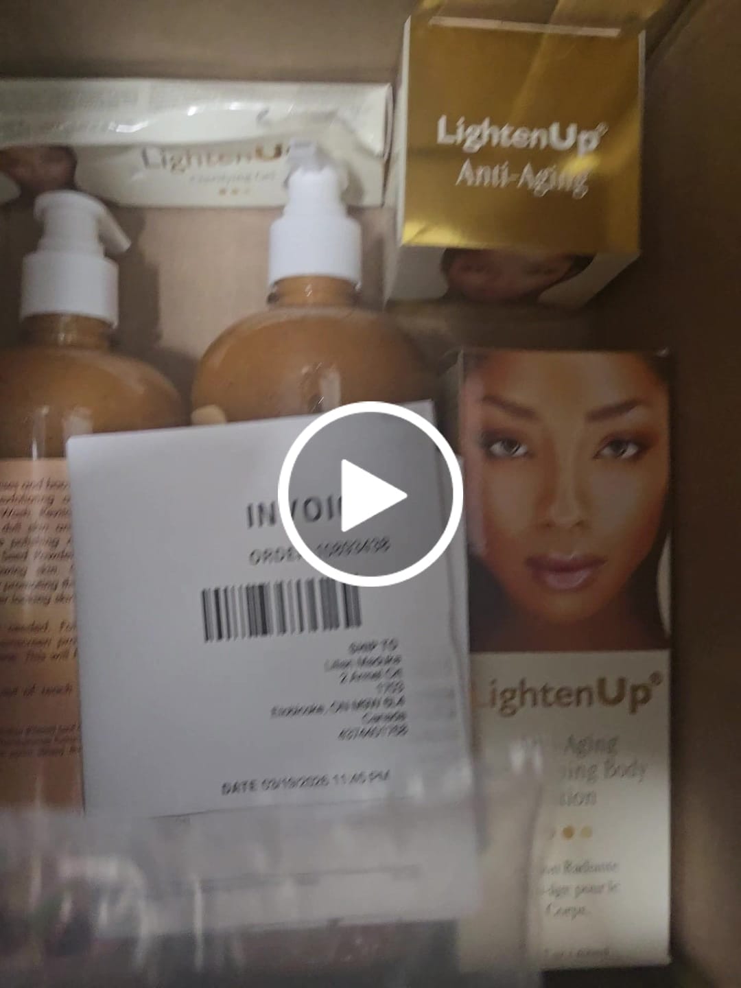 Customer video review of LightenUp GOLD Anti-Aging Brightening Body Lotion 400 ml