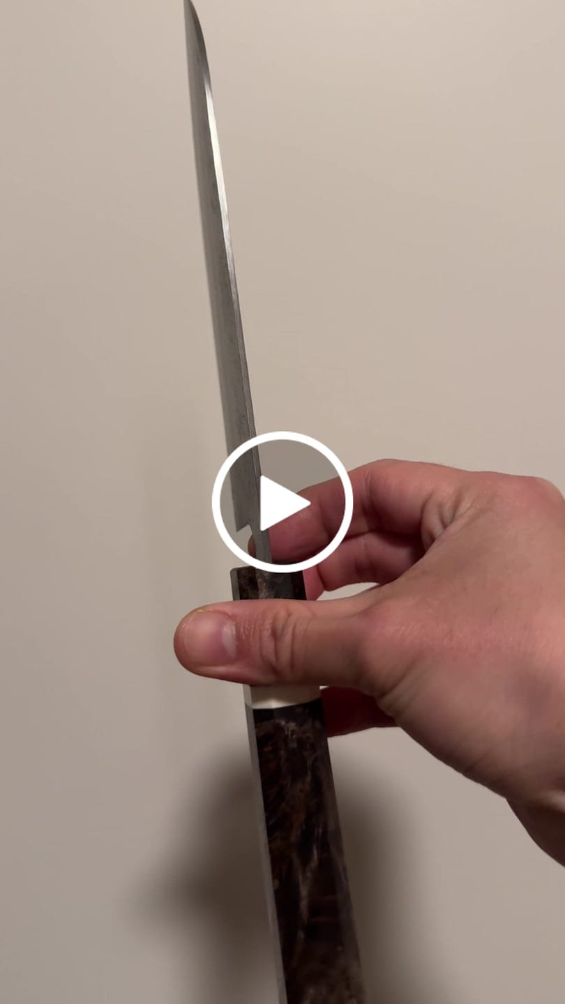 Customer video review of Hatsukokoro Ginrei Santoku 170 mm