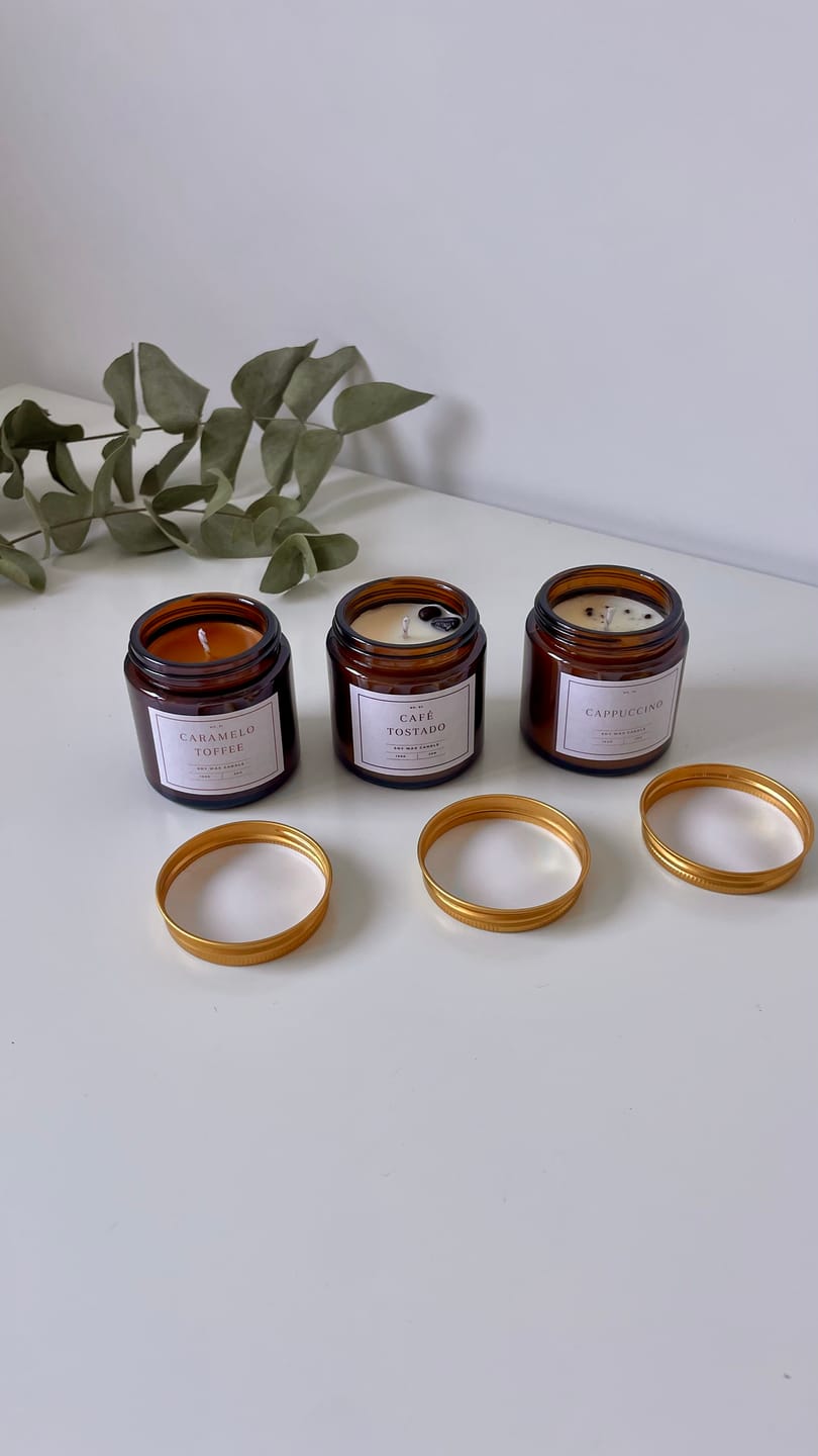 Customer photo review of Tarro ámbar con tapa de 100 ml (Tapa negra o dorada)